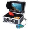 AMRTTWY Macchina fotografica subacquea, Monitor A Colori Da 7 Pollici Fish Finder 20M/30M Telecamera Per Pesca Subacquea 12 Luci IR E LED Bianchi Visione Notturna 1000TVL(With 30m Cable)