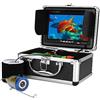 AMRTTWY Macchina fotografica subacquea, Telecamera Subacquea Per Pesca Da 7 Pollici Con Doppia Lampada 30 LED 15M 30M 50M Impermeabile Per Ghiaccio/mare/fiume(15m No Dvr)