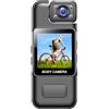 Tsophreniq Videocamera indossabile con obiettivo di rotazione a 180° per riprese notturne per uso quotidiano