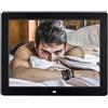 XYIANG Cornice digitale da 12 pollici, risoluzione 1024 x 768 HD, lettore multimediale pubblicitario multifunzione con foto/musica/lettore video e funzione sveglia calendario regalo