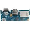 Tvvbbi For 5468 P75G Laptop Card Reader USB Port Switch Power Button Board Cable Repairing BKD40 LS-D822P 03RJG2(Only Board)