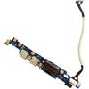 Tvvbbi For NP880Z5E NP870Z5E NP770Z5E NP780Z5E NP670Z5E Laptop Card Reader USB Port Switch Power Button Board Cable(Only Board)