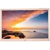 XYIANG Cornice per foto digitale HDMI da 17,1 pollici, in lega di alluminio, 1080p, formato completo, lettore video, decorativo, argento (oro)