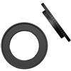 Tsophreniq Telaio adattatore per filtro compatto in alluminio per fotocamere sportive, antiruggine, cambio rapido e accessorio da 49 mm, supporto robusto per filtro in alluminio