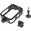 Tsophreniq Custodia protettiva multifunzione per fotocamera, doppia fessura per scarpa fredda, impugnatura antiscivolo per attrezzatura video OSMO360, antigraffio, gabbia per fotocamera panoramica