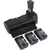 DSTE Electron Technological DSTE Impugnatura Batteria + 3pcs LP-E6/LP-E6n Batteria per Blackmagic Pocket Cinema Camera BMPCC 6K,Camera BMPCC 4K