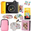 KODAK Smile+ 2-in-1 Fotocamera & Stampante Foto Regalo + Custodia + Carta Zink 20pz + Album + Cornici + Set Adesivi + Pennarelli - Nera