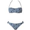 EMPORIO ARMANI Bikini Donna LOGOMANIA Bandeau+Slip Blu S