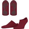 FALKE Cool Kick U Hp morbidi traspiranti asciugatura rapida con suola in gomma 1 paio, Calze da casa Unisex Adulto, Rosa Red Pepper 8074, 39-41
