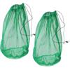 Gadpiparty Sacca Porta Canne da Pesca in Nailon Verde, Pratica e Compatta, 2 Pezzi, Borsa Pieghevole per Reti da Pesca, per Attività All'aperto