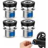 AJKQNMA Livawnd - 4 viti per pedivella M15 con anello di tenuta e chiusura a vite, viti per pedivella in acciaio ad alta resistenza, per movimento centrale Bosch Brose, adatto per mountain bike e bici