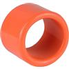 Generic Manicotto protettivo in silicone per canna da pesca, 5,5 x 4 cm, tappo in gomma con design antiscivolo, per barca, yacht, attrezzatura marina, copertura per supporto in nero, arancione, blu (arancione