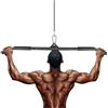 Favuit Asta per bicipiti, LAT Pull Down Bar, per allenamento della forza, dritta, per la casa, il bodybuilding, accessori per tricipiti, colore nero (102 cm)
