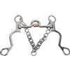Annadue Pelham in Acciaio Inossidabile, per Cavallo a Bocca Snodata con Rullo in Rame Dolce, per Cavallo Resistente per Prestazioni Equestri (130MM)