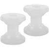 ibasenice Rullo di Ancoraggio Set 2 Pezzi per Barca Resistente Bianco in Nylon Installazione Rapida Accessori Nautici per Uso Marino e Catena Dell'ancora