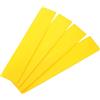 RUNROTOO Kit 4pezzi Marcatori da Campo per Tennis e Basket in TPE Giallo, Adesivi Riutilizzabili per Allenamento e Segnalazione Linee di Confine