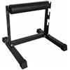 LeeQinersw Rack per Squat Supporto Squat Posteriore Unilaterale Appoggio Piede Regolabile in Acciaio con Schiuma Adatto per Allenamento Gambe Ed Equilibrio Casa Palestra, Nero Con Gancio