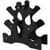 HUSHUI Supporto per Pesi con Rastrelliera per Manubri con capacità di 20 Kg, Design Durevole per Palestra di Casa, Facile Montaggio, Dimensioni Compatte