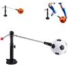 Generic Trainer da calcio girevole a 360°, Iron PU 42 cm | Attrezzatura per allenamento per l'agilità individuale, controllo indipendente della palla