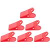 SHINEOFI 6 Pezzi Clip di Sicurezza per Tapis da Corsa in Plastica Rosso Presa Forte e Sostituzione Facile per Accessori Fitness a Casa