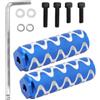 POPETPOP Pedali per Bicicletta in Lega di Alluminio Blu, 1 Paio con Perni Cilindrici Robusti e Accessori 6mm, per Mountain Bike e Appassionati di Ciclismo