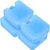 ULTECHNOVO Ice Packs Cooler 4 Pezzi, Box Ghiaccio in Plastica Blu per Frutta e Verdura