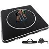 FINCOME Tappetino gonfiabile da wrestling, 4,9 m, 4 m, 3 m, 10,2 cm, pieghevole, per la casa, per esterni e interni, in PVC, impermeabile, per ginnastica, BJJ, MMA, Grappling, Judo, boxe