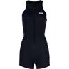 CHANGYUE 2 mm di Muta da Donna in Neoprene con Zip Anteriore con Un Pezzo di Costume da Bagno tutela Protettiva Shorty for Nuoto surlatura da Snorkeling da Kayaking (L Nero L)