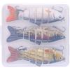 Generic Esche da Pesca Realistiche 3 Pezzi Multi Giunto Glide Affondamento Lento