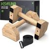 HSYFUNA Parallele Calisthenics in Legno, Parallele Basse, 1 paio