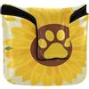 GuoChe Mallet Putter Cover Magnetica Snap Putter Copritesta per la maggior parte delle marche PU Pelle Impermeabile Mini Girasole Cane Stampa Cucciolo Pet Cool Animal Amante
