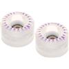 KAJNBN Ruote per Pattini a Rotelle a Doppia Serie 2 Pezzi in Pu con Design Luminoso per Pattinaggio All'aperto Scorrevole e Resistente