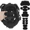 Generic Kit Imbottitura Interna del Casco Casco Tattico Cuscinetto Protettivo Morbido e Traspirante Cuscinetti in Memory Foam Accessori for Casco dal Taglio Alto Veloce