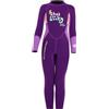QLECXZI Muta da sub per bambini e bambine, manica lunga, in neoprene da 5 mm, costume da bagno termico, protezione solare, muta per bambini, da sub termica, Viola, XXL