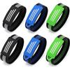 intellitoy Strisce catarifrangenti, set da 6 in 3 colori, accessori per bicicletta, clip per pantaloni, per jogging, ciclismo, escursionismo, come nastro riflettente e fascia per pantaloni (per