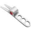 mophrati Riparazione del pitch della forcella da golf Mark Efficient Essential Supplies Strumento di allenamento per il pitch del golf in metallo leggero, argento 1 pz, 8x1.5x1.4 cm