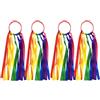 PIEXANGH Braccialetti colorati con nastro filanti per ginnastica e balletto, anelli rotanti per eventi sportivi e danza, nastri per danza professionale, accessori per allenamento e attività di gruppo