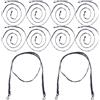 LIGHTAOTAO 10 Pezzi Cinturini per Guanti da Sci, Cinghie in Nailon Elastiche Anti-smarrimento, Facili da Installare, Compatibilità per Sport Invernali e Sci