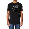 Etnies Icon Outline-T-Shirt Uomo Nero (Nero/Bianco) Large