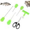 Esforzarse 6 pezzi accessori per la pesca alla carpa, ago portatile per la pesca alla carpa, incluso con nodi, ago di bloccaggio per corda, accessori per la pesca alla carpa