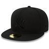 New Era York Yankees 59fifty cap Black On Black - 7-56cm
