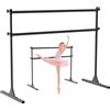 SELEWARE Barra da Balletto Regolabile in Altezza da 1,5 m, autoportante, Resistente, con Barra di Supporto per Esercizi di trazione, Struttura Robusta e Antiscivolo, Supporta 158,8 kg