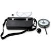 Generic Kit bussola mineraria con misuratore di pendenza e custodia protettiva, staffa a mani libere, livellamento automatico, scala chiara per rilevamento accurato delle miniere