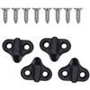 ZWWAAZHF Nylons Kayak Set di ganci per ancoraggio di corda elastica con viti in acciaio inox per accessori per paddle board paddle