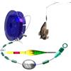 Generic Set Lenza Da Pesca Kit Scorrevole Portatile Preannodato Con Galleggiante