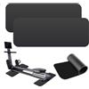 mongtsamz Tappeto Tapis Roulant, 2 Pezzi Tappetino Protettivo per Attrezzi da Fitness Spessore 6mm Antiscivolo Tappetino per Tapis Roulant 80x25x0.6cm per tapis roulant Tappetino Fitness, Nero