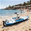 Generic Bici gonfiabile per acqua, kayak, barca, ibrida, resistente PVC ed EVA, include sistema di bici e pompa ad aria manuale, bicicletta ad acqua per laghi e spiagge