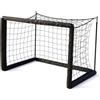 Grtheenumb Rete da calcio, Mini porta da calcio, pieghevole per bambini - Rete da portatile per allenamenti giovanili indoor e outdoor, Nera