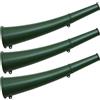 POPETPOP 3 Pezzi Corno di Segnalazione Verde Militare per Sopravvivenza All'aperto, Portatile e Affidabile in Metallo e Plastica per Escursioni e Emergenze Outdoor
