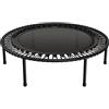 bellicon Mini trampolino da 100 cm (nero), sospensione ad anello con corda, fino a 150 kg, trampolino fitness indoor per adulti, gambe a vite